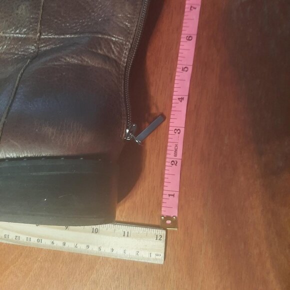Franco Sarto Daya Over Knee Boot Wide Calf Brown Size 9 PreLoved Good Condition - Picture 5 of 7
